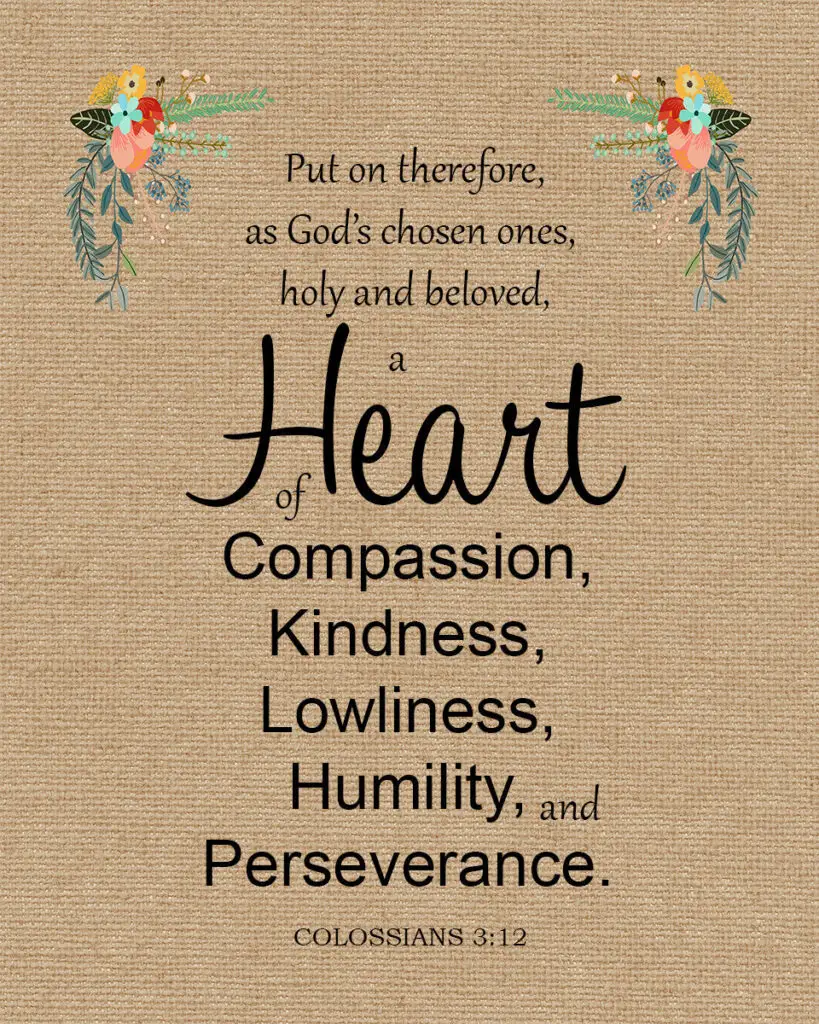 Colossians 3:12 Compassion – Encouraging Bible Verses