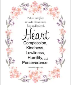 Colossians 3:12 - Heart of Compassion - Bible Verses To Go