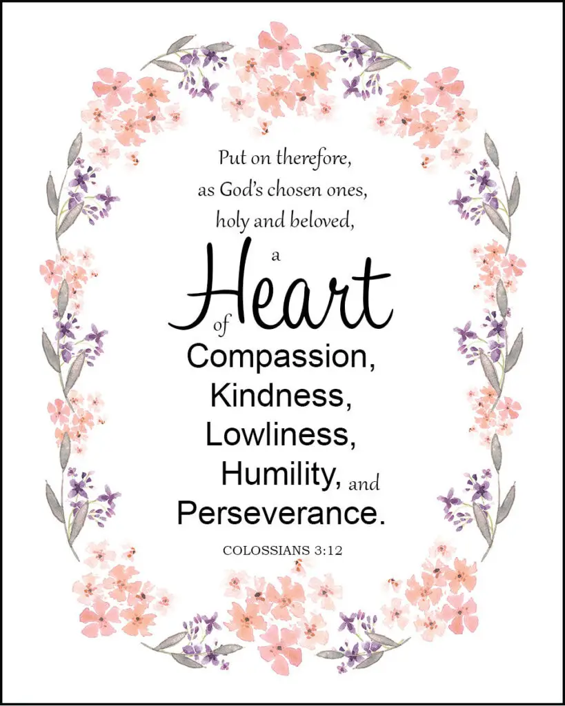 Colossians 3:12 Compassion – Encouraging Bible Verses