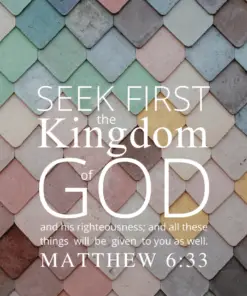 Christian Wallpaper – Color Tile Matthew 6:33