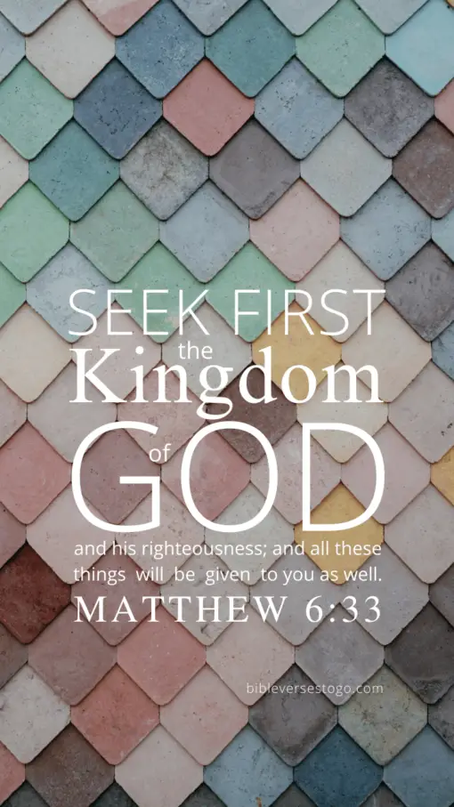 Christian Wallpaper – Color Tile Matthew 6:33