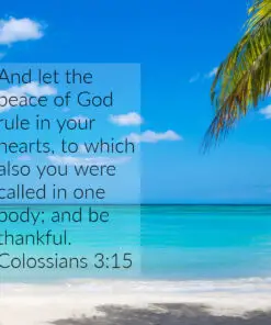 Colossians 3:15 - Peace of God in Your Hearts - Bible Verses To Go
