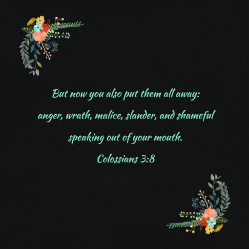 Colossians 3:8 - Put Away Anger and Wrath - Bible Verses To Go