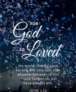 Christian Wallpaper - Confetti John 3:16