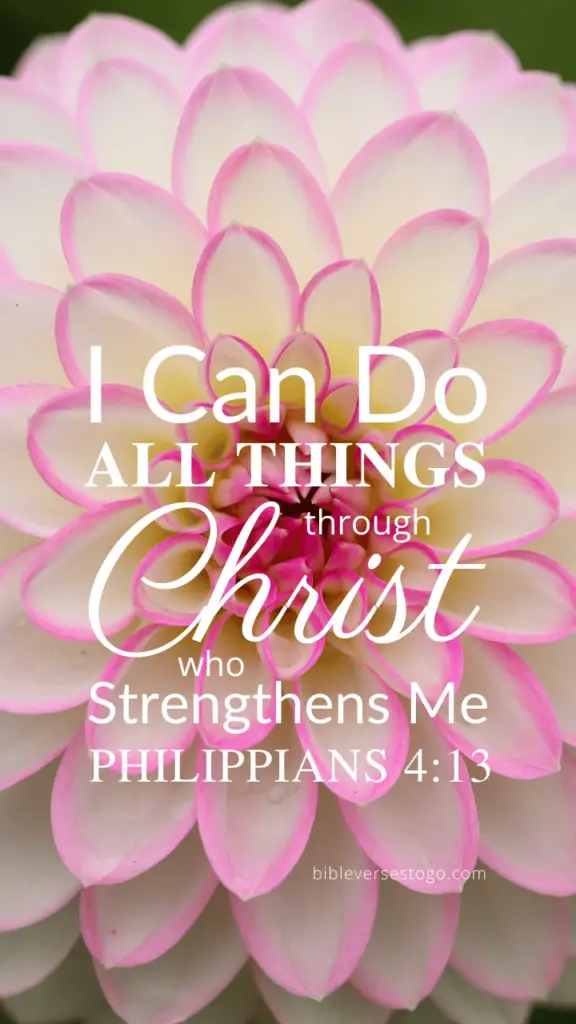 Dahlia Phil 4:13 – Encouraging Bible Verses