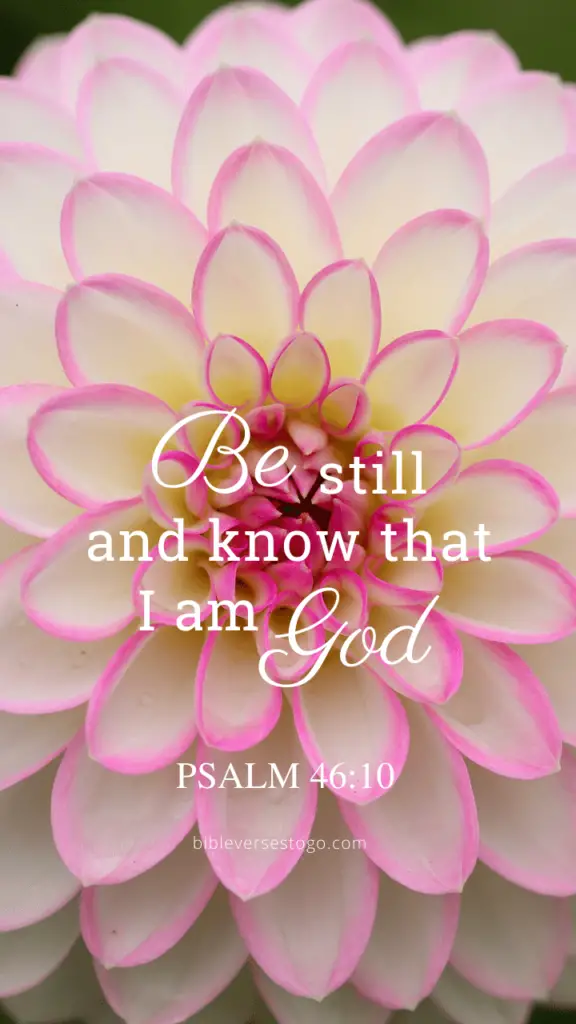 Dahlia Psalm 46:10 – Encouraging Bible Verses