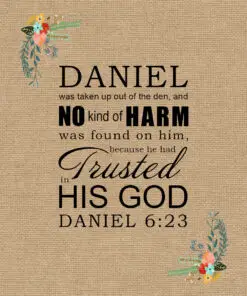 Daniel 6:23 - Trusted in His God - Bible Verses To Go