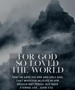 Christian Wallpaper - Dark Fog John 3:16