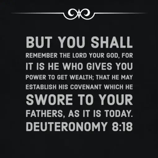 Deuteronomy 8:18 - Power to Get Wealth - Bible Verses To Go