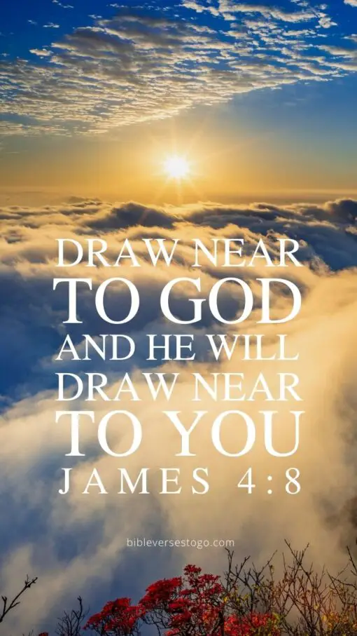 Christian Wallpaper - Draw Near to God James 4:8
