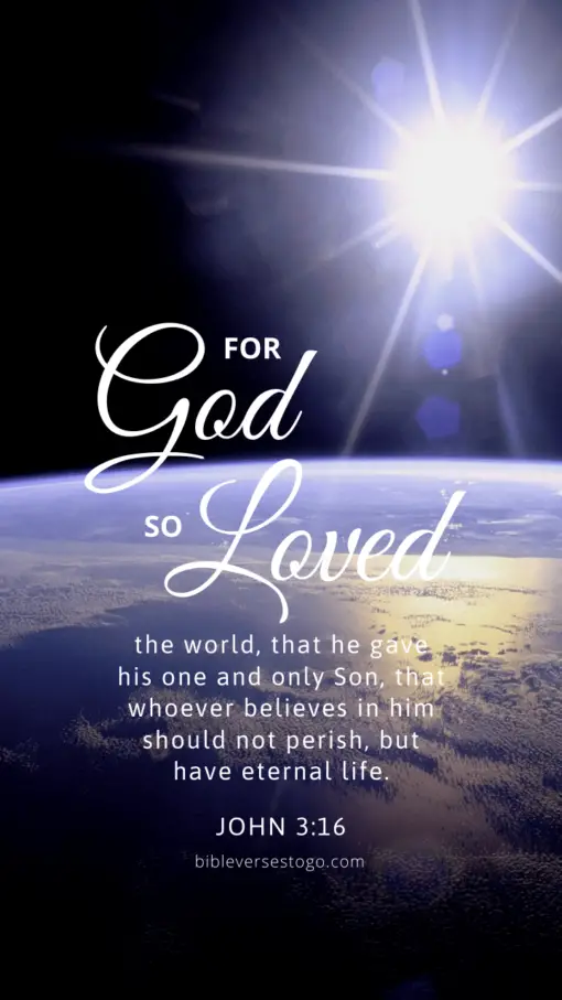 Christian Wallpaper – Earth John 3:16