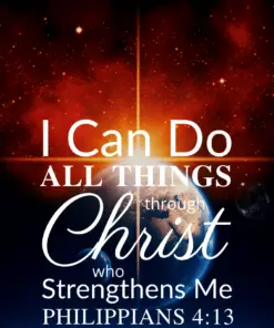 Christian Wallpaper – Earthlight Philippians 4:13