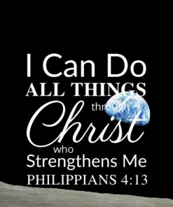 Christian Wallpaper – Earthrise Philippians 4:13