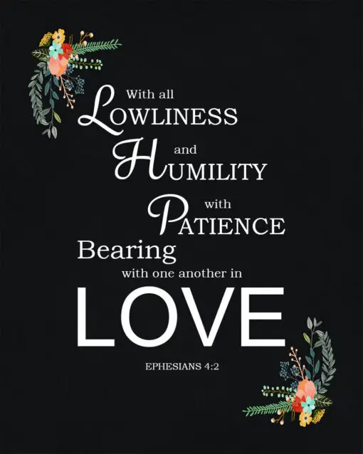 Ephesians 4:2 - In Love - Bible Verses To Go