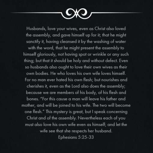 Ephesians 5:25-33 - Husbands Love Your Wives - Bible Verses To Go