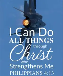 Christian Wallpaper – F-35 Fighter Philippians 4:13