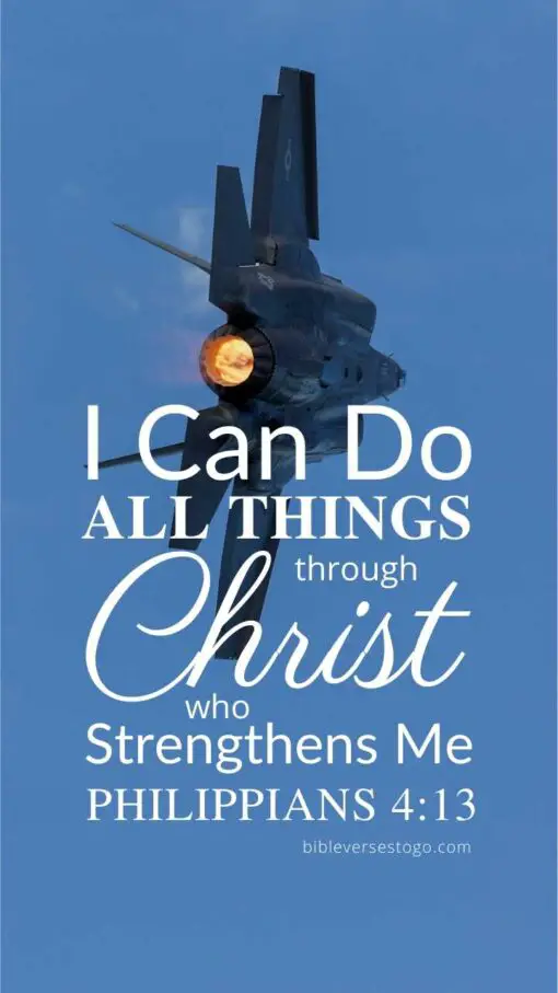 Christian Wallpaper – F-35 Fighter Philippians 4:13