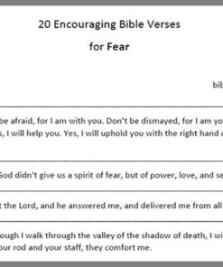 Fear Bible Verses