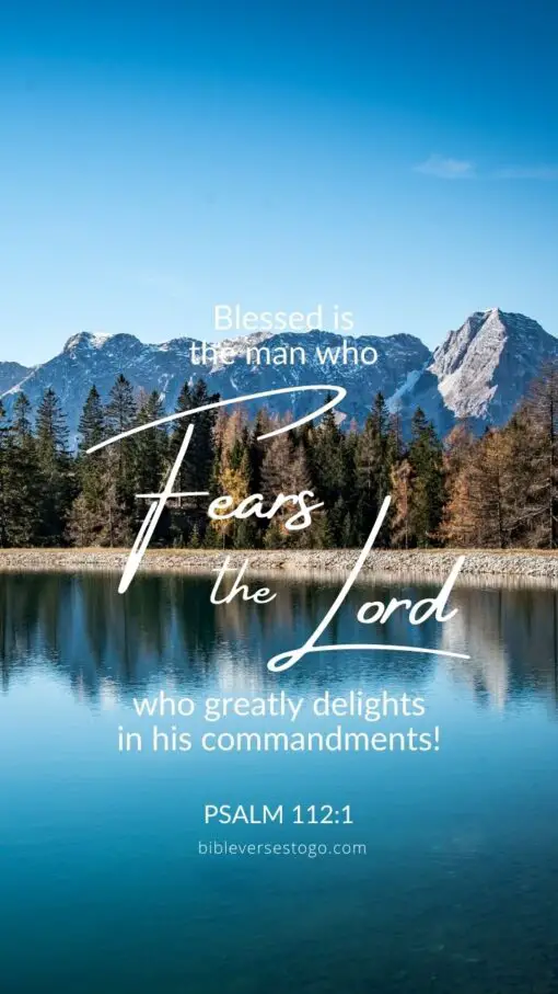 Christian Wallpaper - Fear the Lord Psalm 112:1