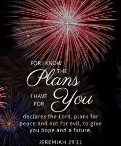 Christian Wallpaper – Fireworks Jeremiah 29:11