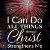Christian Wallpaper – Fireworks Philippians 4:13