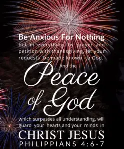 Christian Wallpaper – Fireworks Philippians 4:6-7