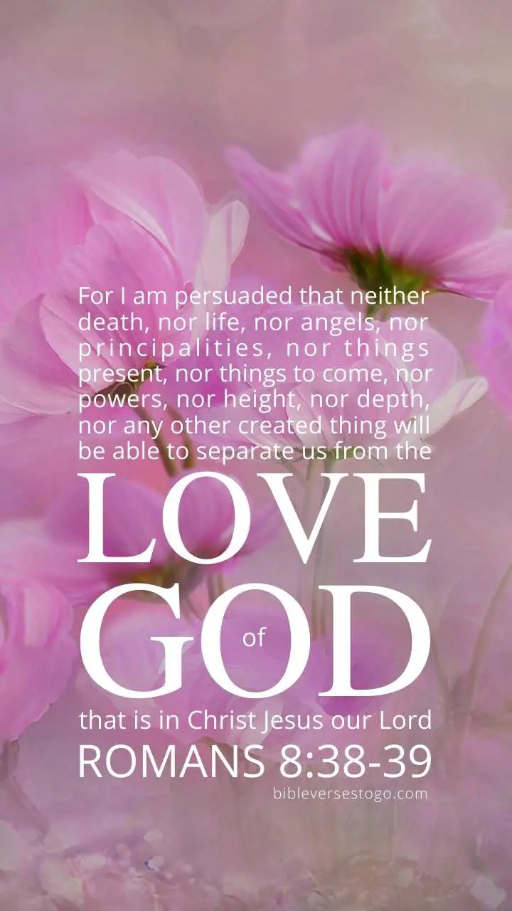 Romans 8:39 Inspirational Image