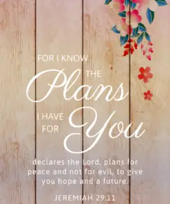 Christian Wallpaper – Flower Wood Jeremiah 29:11