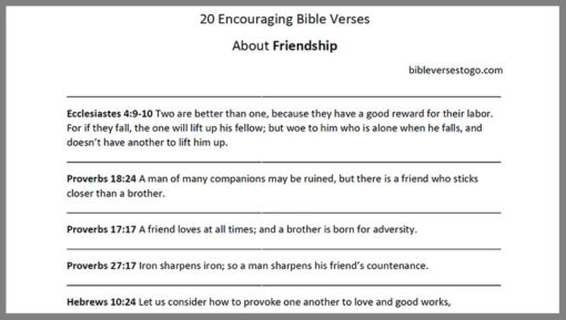 Faith Bible Verses