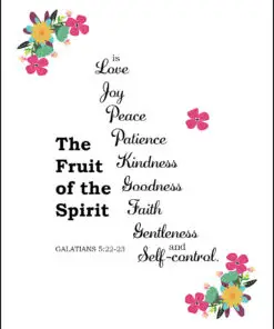 Galatians 5:22-23 - Fruit of the Spirit - Bible Verses To Go