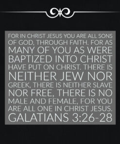 Galatians 3:26-28 - All One in Christ Jesus - Bible Verses To Go