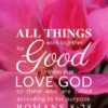 Christian Wallpaper - Geranium Romans 8:28