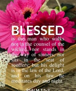 Christian Wallpaper - Gerber Bible Psalm 1:1-2