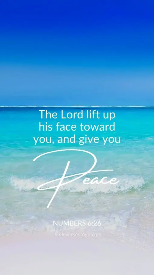 Christian Wallpaper - Give You Peace Numbers 6:26