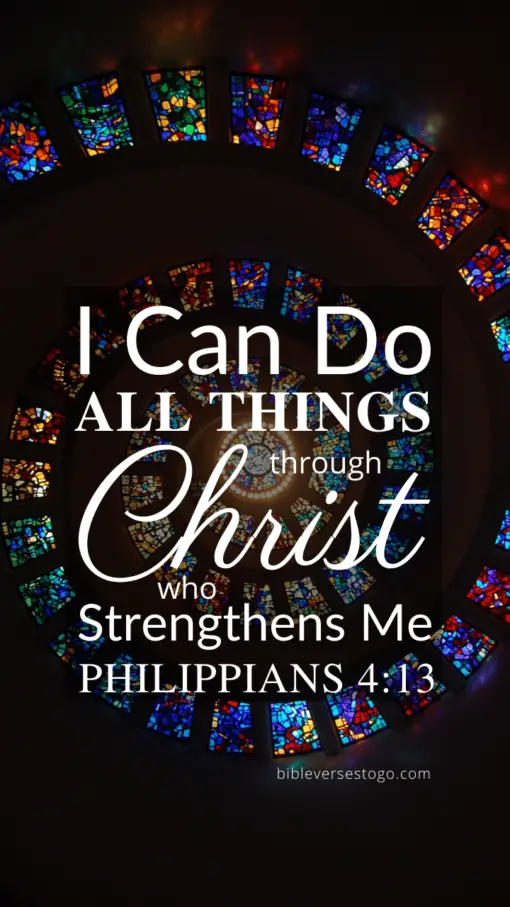 Christian Wallpaper – Glass Spiral Philippians 4:13