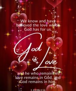 Christian Wallpaper - God is Love 1 John 4:16