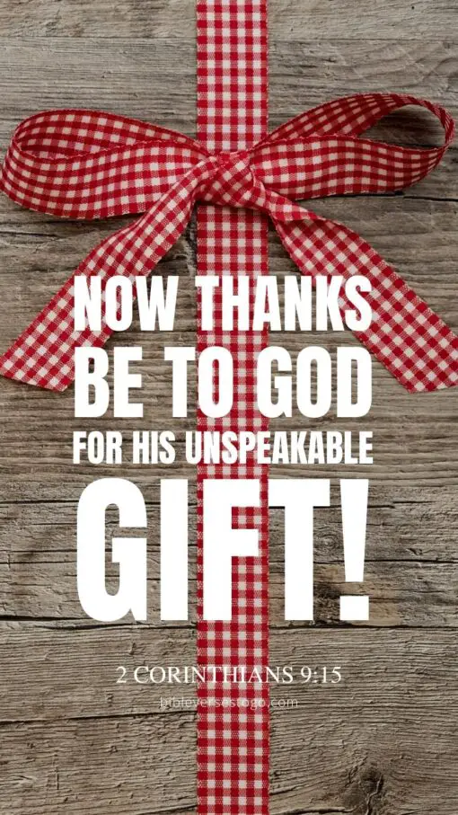 Christian Wallpaper - God's Gift 2 Corinthians 9:15
