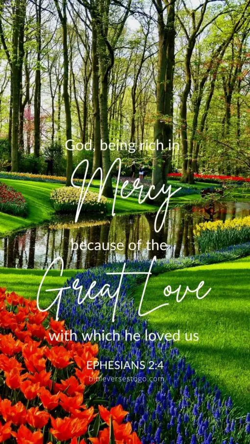 Christian Wallpaper - Great Love Ephesians 2:4