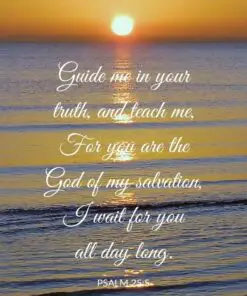 Christian Wallpaper - Guide Me Psalm 25:5