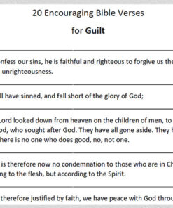 Bible Verses for Guilt