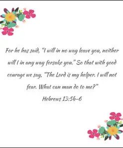 Hebrews 13:5b-6 - The Lord is My Helper - Bible Verses To Go