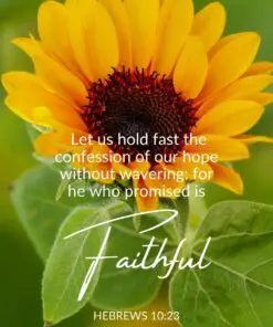 Christian Wallpaper - He is Faithful Hebrews 10:23
