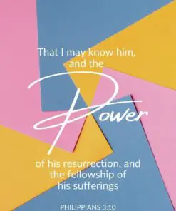 Christian Wallpaper - God's Power Philippians 3:10