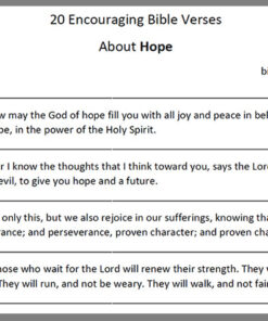 20 Hope Bible Verses