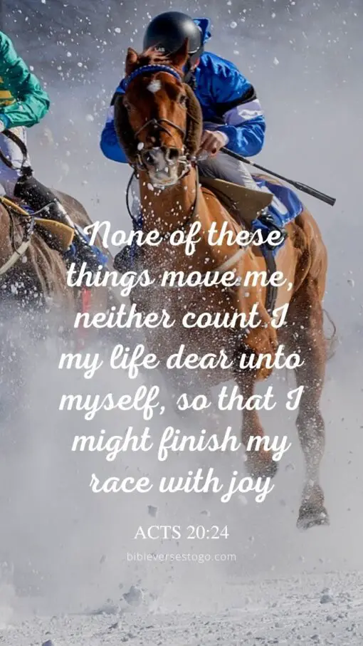 Christian Wallpaper - Horse Race Acts 20:24