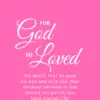 Christian Wallpaper – Hot Pink John 3:16