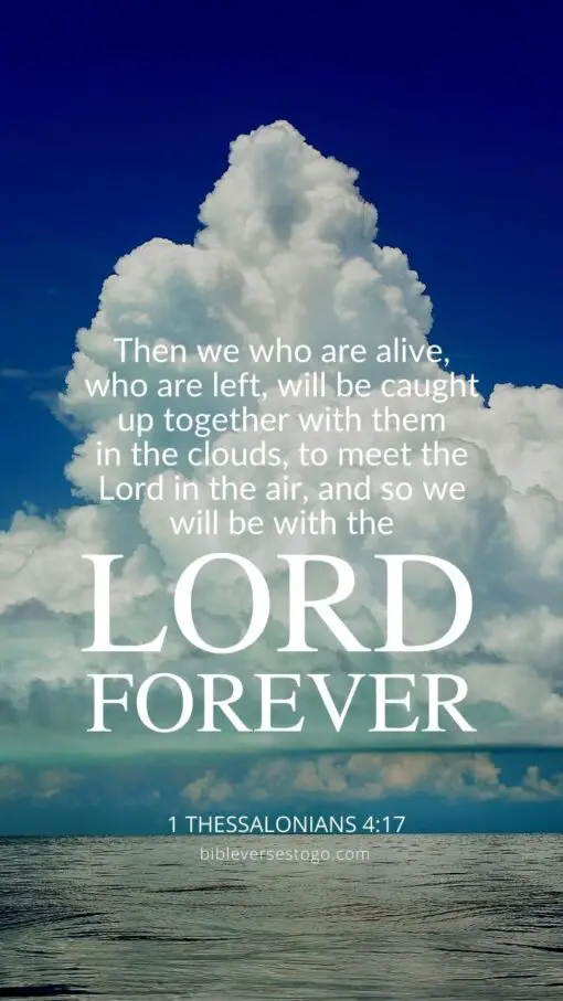 Christian Wallpaper - In The Clouds 1 Thessalonians 4:17