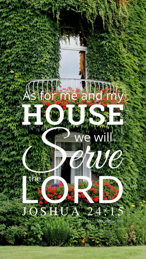 Christian Wallpaper - Ivy House Joshua 24:15