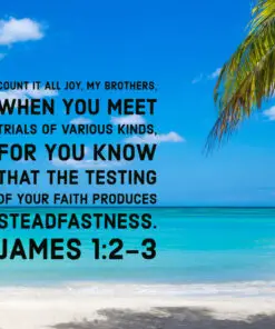 James 1:2-3 - All Joy in Trials - Bible Verses To Go