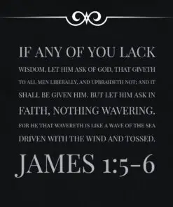 James 1:5-6 - Ask in Faith, Nothing Wavering - Bible Verses To Go